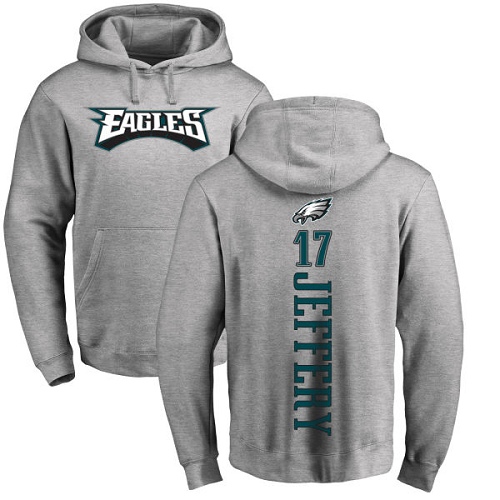 Men Philadelphia Eagles 17 Alshon Jeffery Ash Backer NFL Pullover Hoodie Sweatshirts